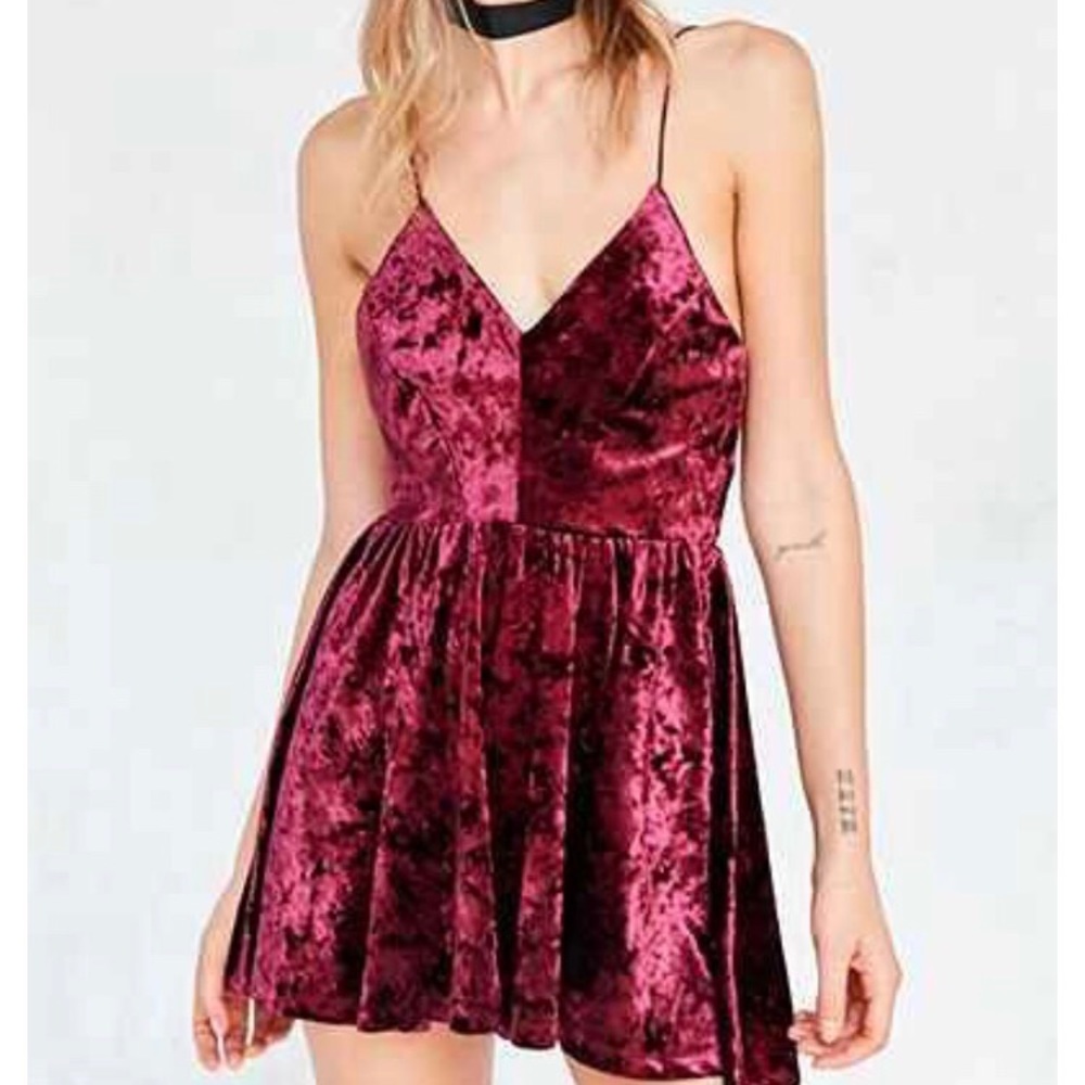 Red romper from Urban Outfitters